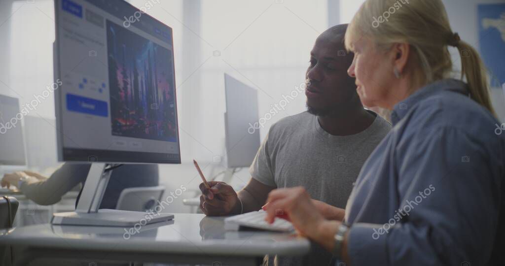 Abstract learning motif with mentor overtones